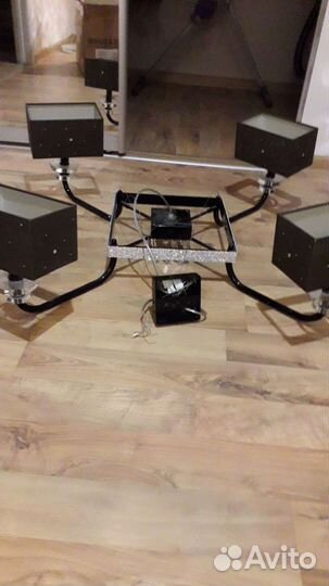 Люстра со стразами и два бра