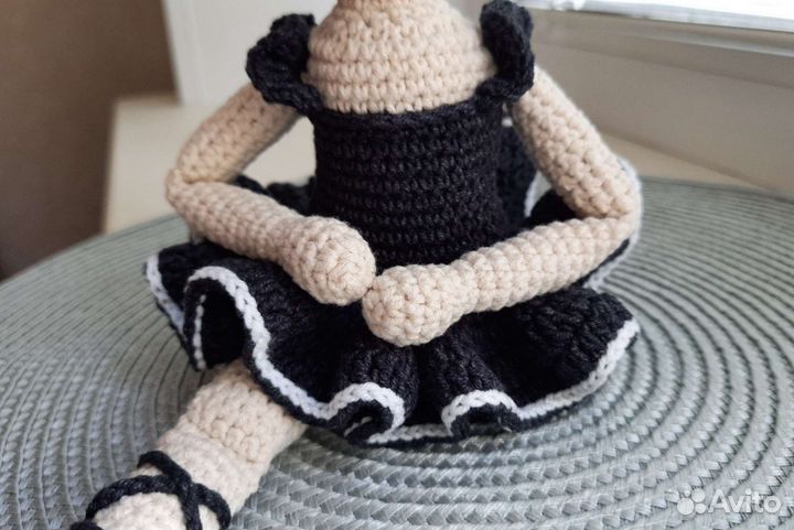 Кукла балерина вязаная ручная работа