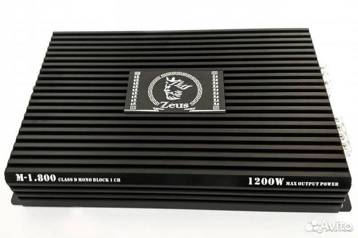 Моноблок усилитель 1200 Вт, новый, Зевс