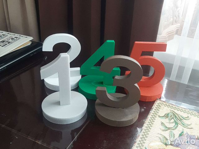 Цифры и буквы из пенопласта
