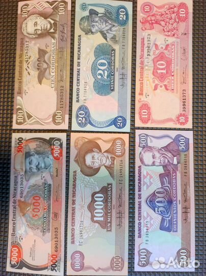 Бонкноты Никарагуа