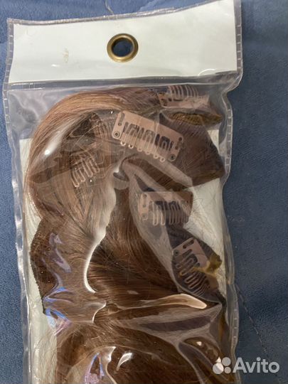 Шиньон, искусственные волосы на клипсах