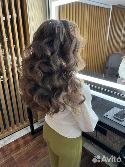 Прическа/Локоны/зефирки/свадьба