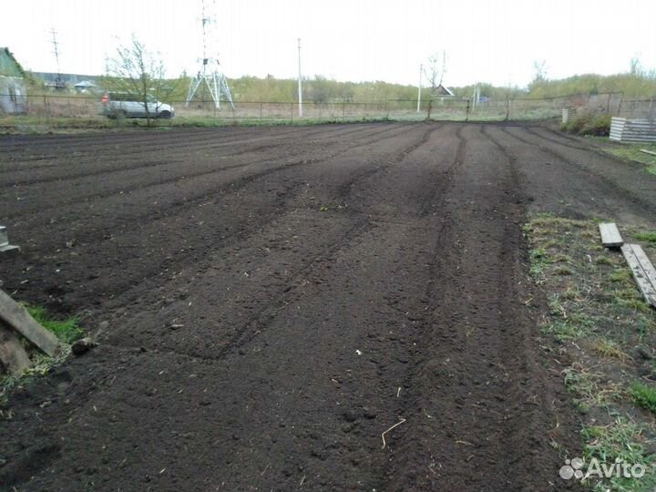 Вспашка пахота фрезой