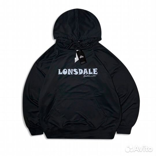 Худи Lonsdale Big Logo Gray Hoodie