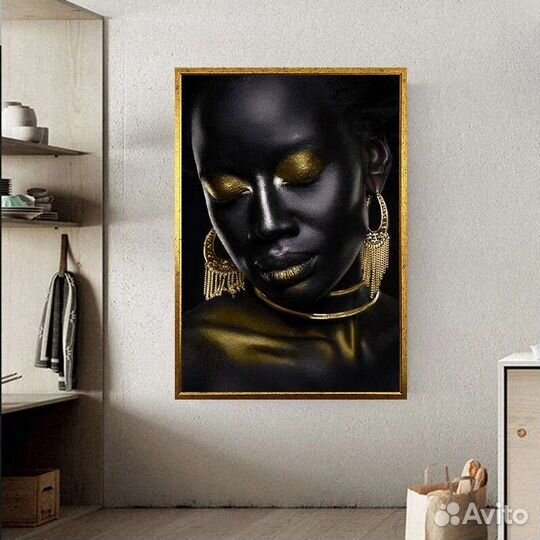 Картина маслом африканка