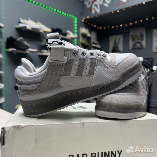 Кроссовки Adidas Forum low Bad Bunny grey