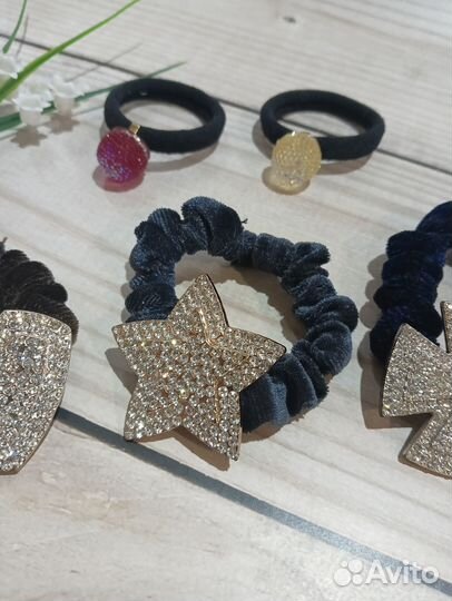 Резинки для волос бархатная