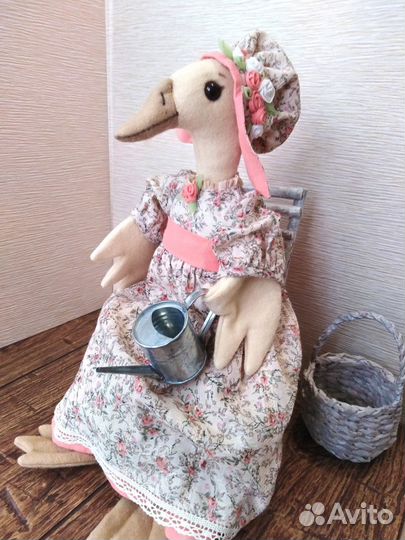 Интерьерная кукла гусочка Надин