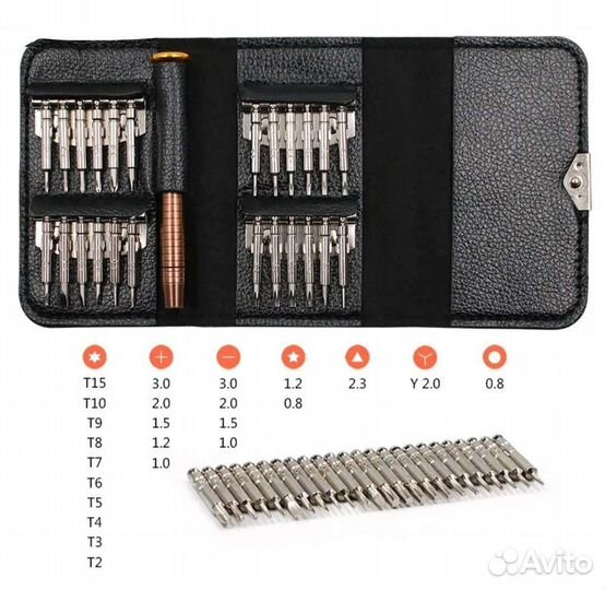 Набор отвёрток 25/1 для ремонта электроники