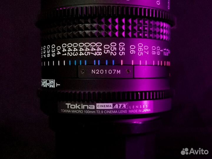 Tokina Cinema AT-X 100mm T2.9 Macro Lens PL