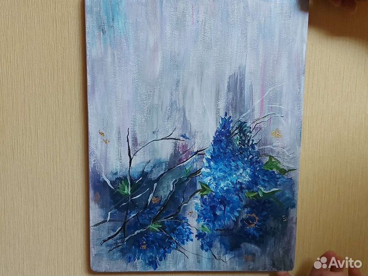 Картина для интерьера на холсте цветы