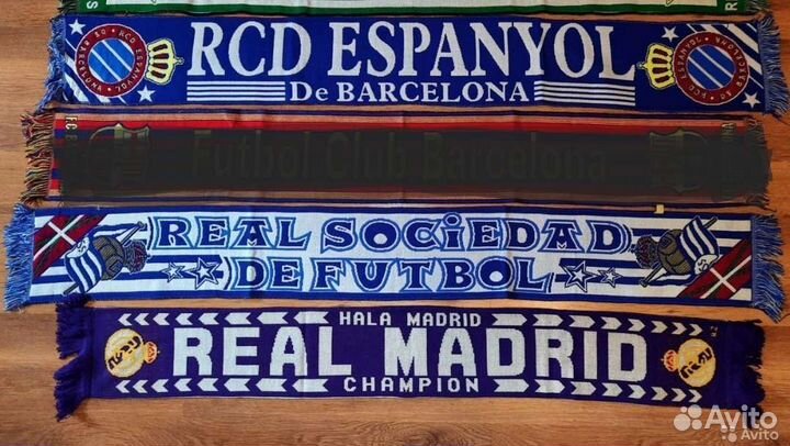 Шарфы футбольных клубов Испании,Португалии,Франции