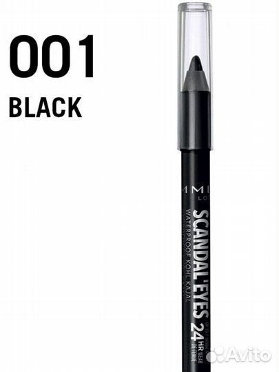 Водостойкий карандаш для век Rimmel Scandal Eyes