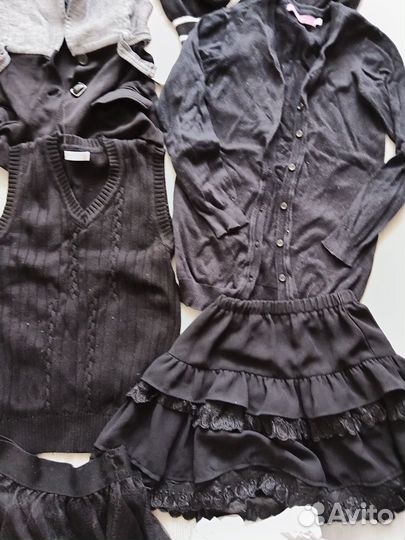 Вещи пакетом р.140-152 школьные