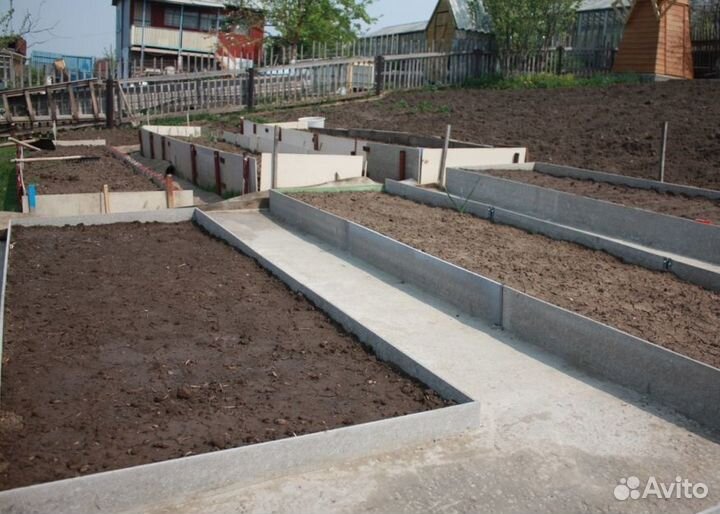 Полосы для грядок из плоского шифера