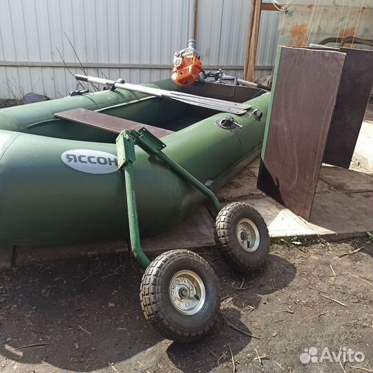 Надувная лодка пвх бу с мотором