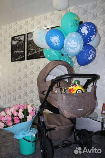 Коляска 2в1 Riko Brano-Natural