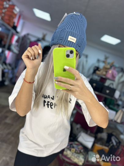 Шапка рваная на флисе