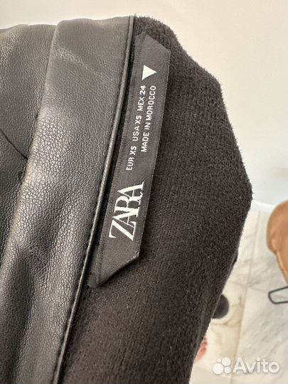 Кожаное платье zara