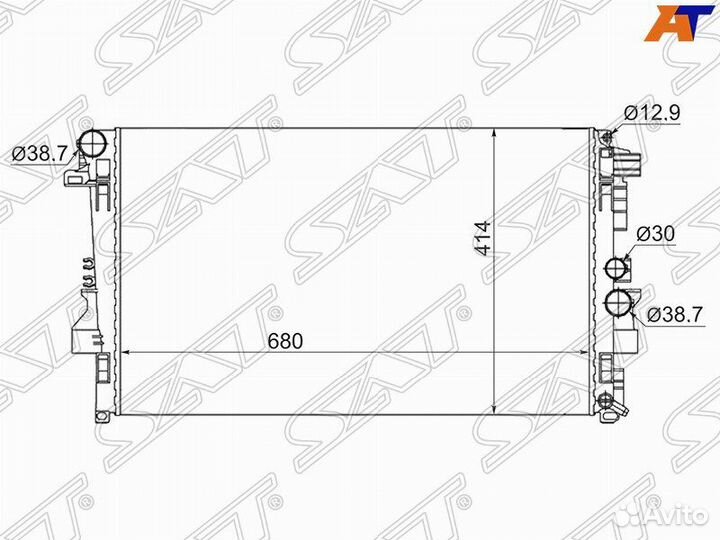 Радиатор mercedes vito-viano W639 2.0D/2.2D/3.2/3