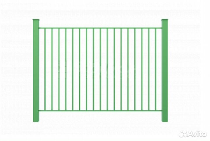 Забор из профильной трубы, заборные секции