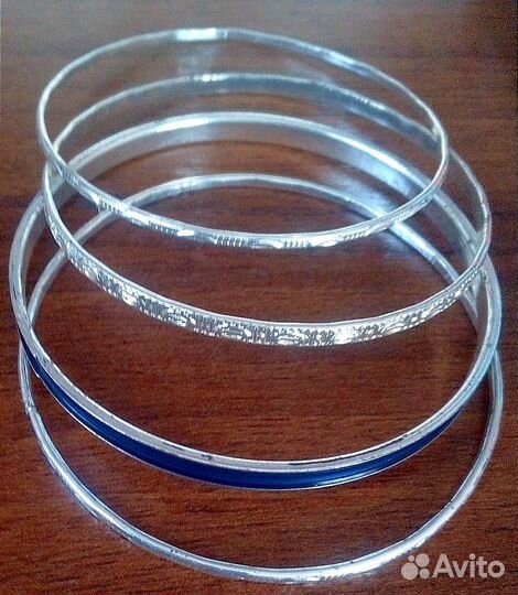 Комплект 4 браслета и кулон