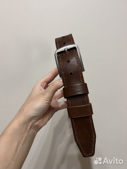 Мужской кожаный прошивной ремень 110