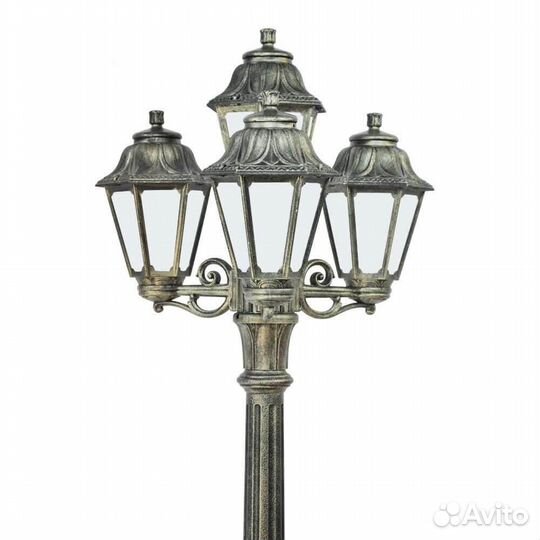 Столб пластик уличный 4 лампы