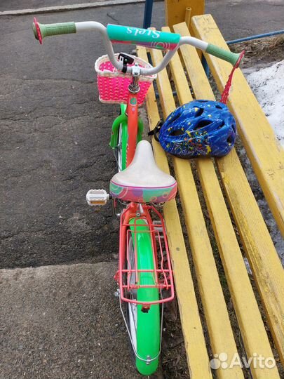 Детский велосипед Stels Jolly, велошлем, самокат