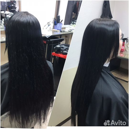 Кератиновое выпрямление волос