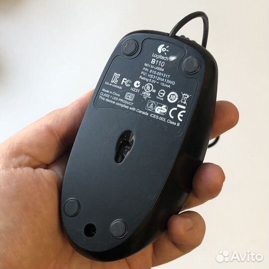 Проводная мышь logitech B110