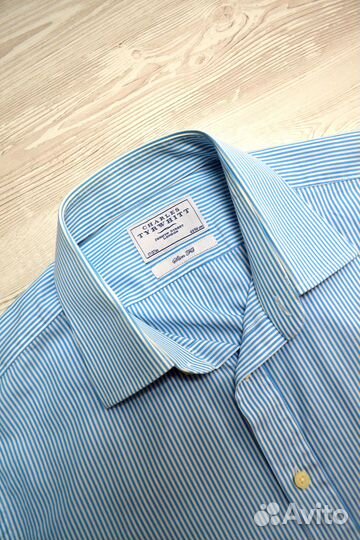 Рубашка Charles Tyrwhitt non iron 43/94 под запонк