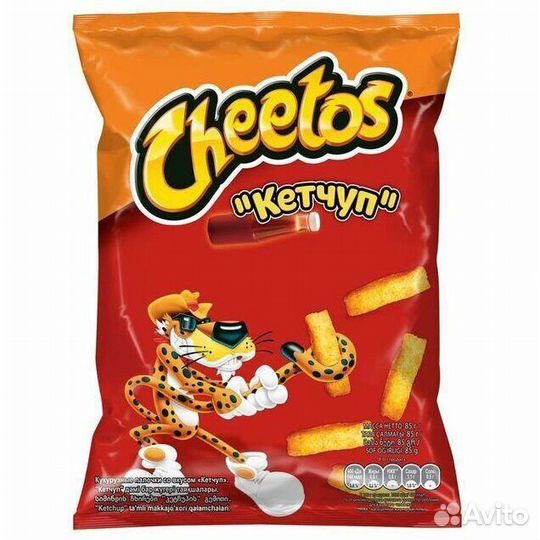 Кукурузные снеки Cheetos Кетчуп 85г (опт)