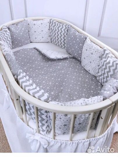 Комплект бортиков с одеялом в детскую кроватку