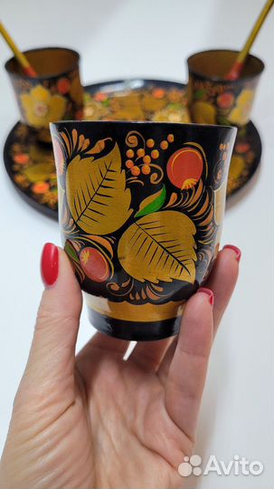 Наборы хохлома посуда