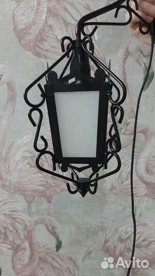 Бра в виде уличного фонаря СССР