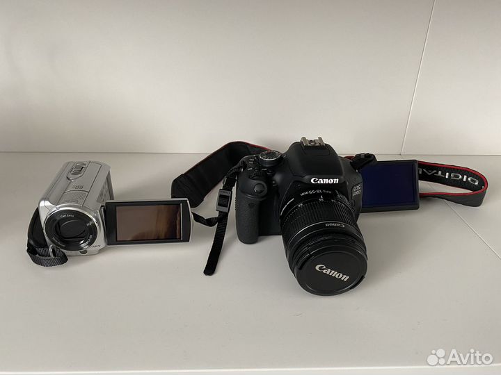 Зеркальный фотоаппарат Canon видеокамера Sony