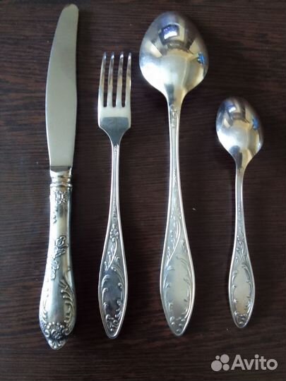 Набор столовых приборов мельхиор СССР