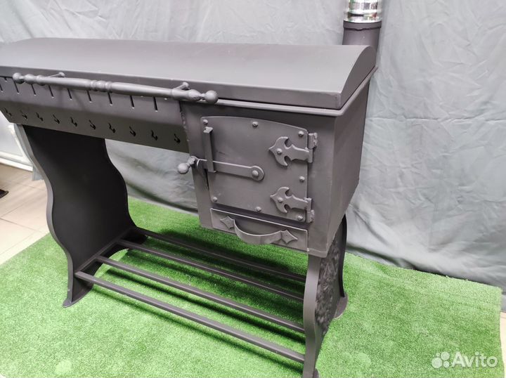 Уличный мангал с грилем