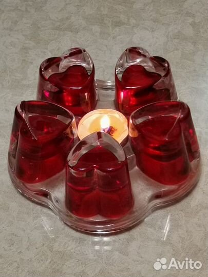 Подставка для подогрева чайника в форме сердец