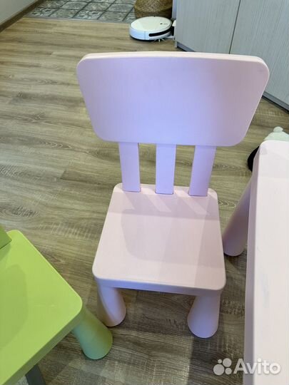 Стол и стулья IKEA маммут