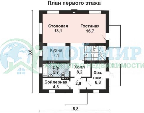 Дом 110 м² на участке 10 сот.