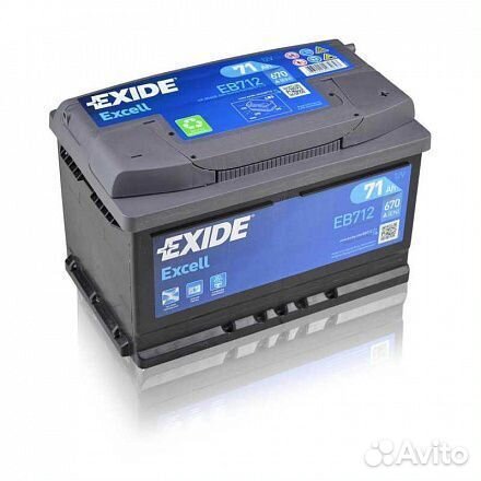 Автомобильный аккумулятор exide excell 71R