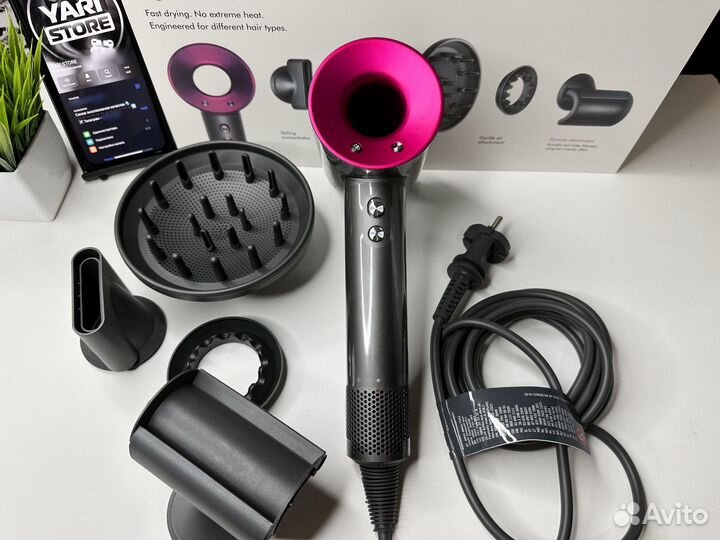 Фен Dyson Supersonic HD08 фуксия Малайзия+гарантия