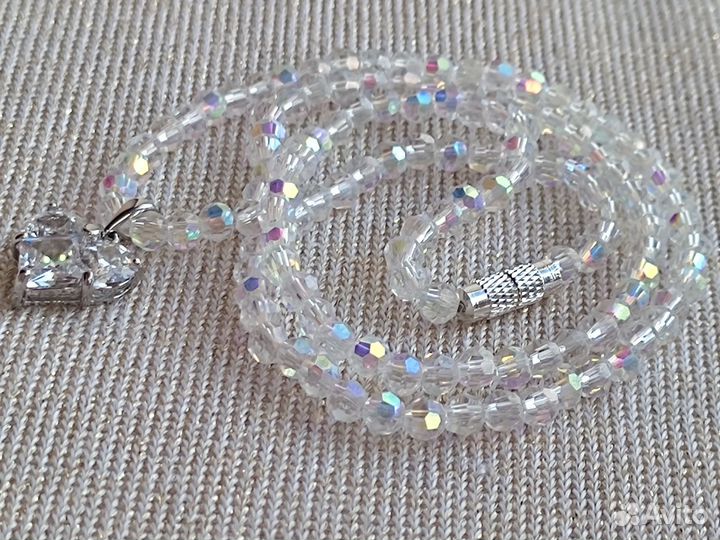 Колье чокер ожерелье Северное сияние новое