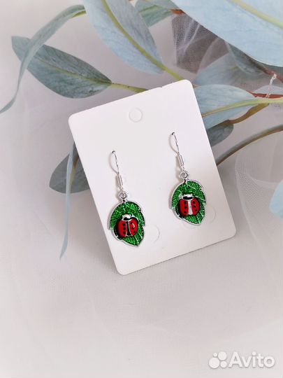 Серьги и кулон