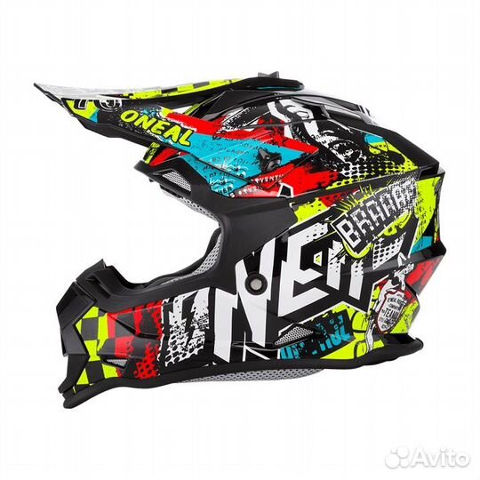 Мотошлем Oneal 2Series Youth Wild Red-Yellow детск