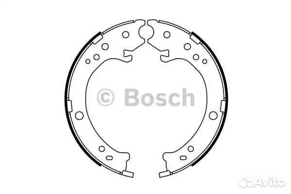 Колодки тормозные барабанные bosch 0986487765 для honda