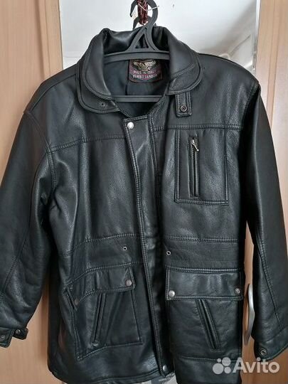 Кожаная куртка мужская 50-52/3, Италия